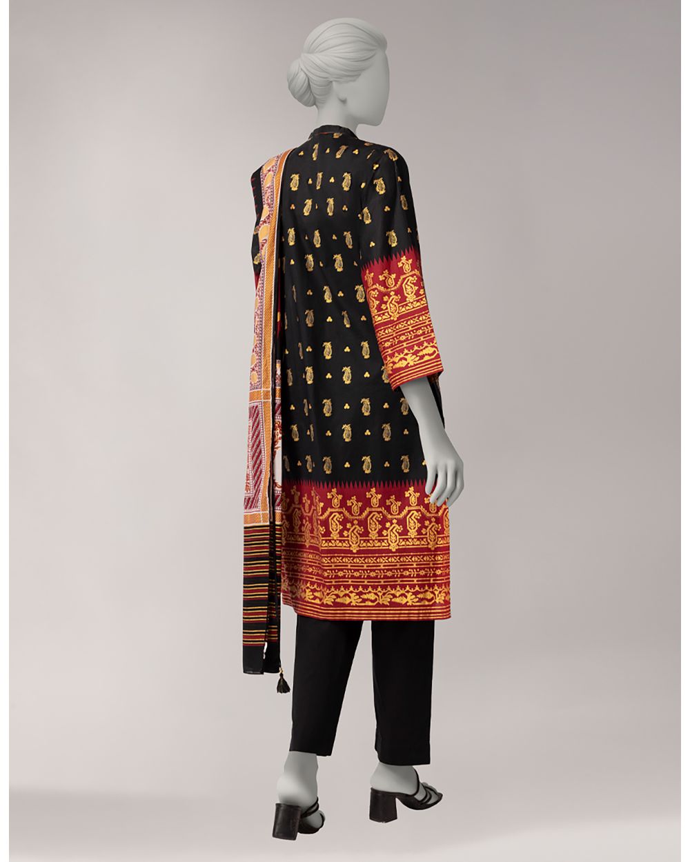JLAWN-S-26-1089 GOLD JAMDANI-1