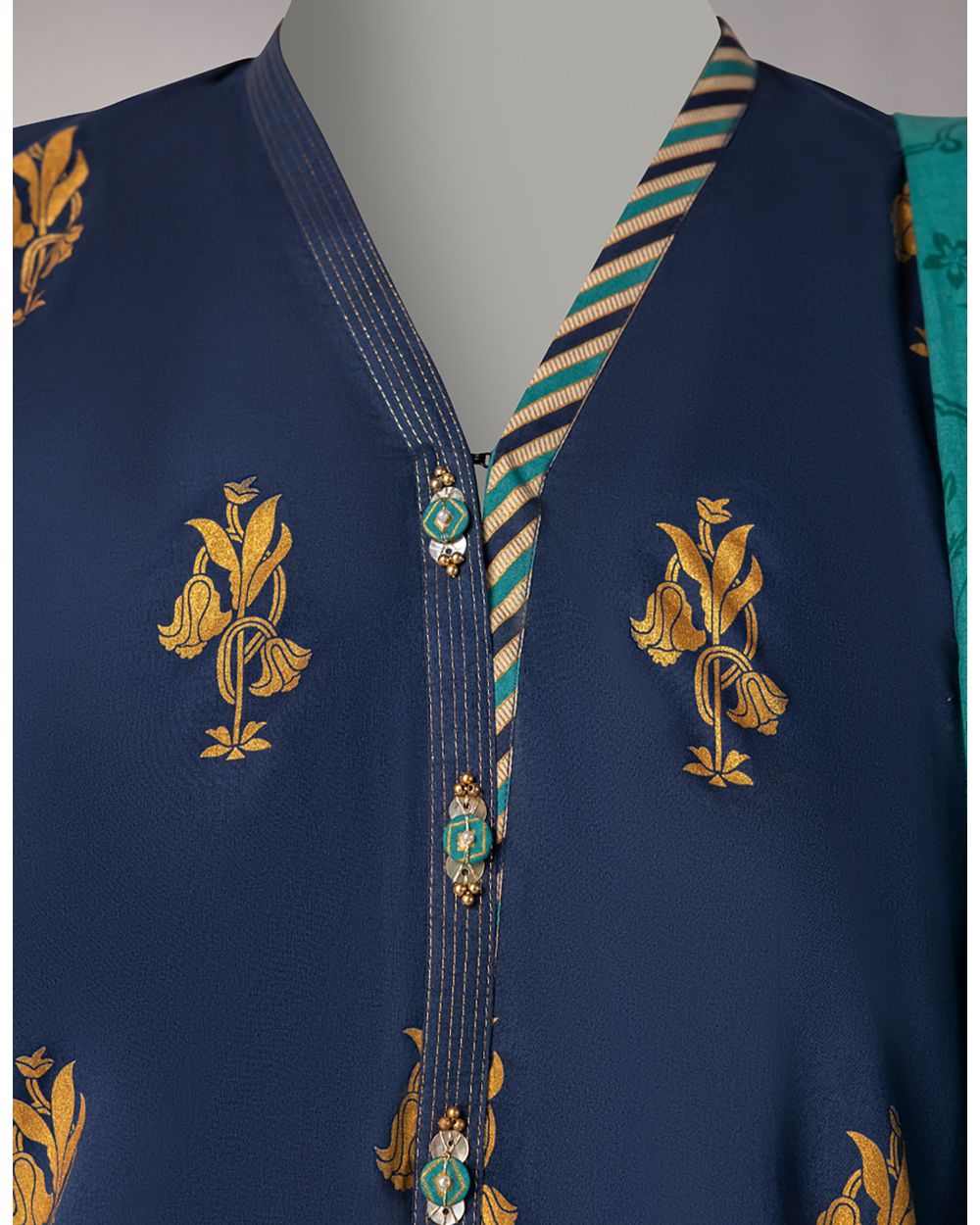 JLAWN-S-26-1090 GOLD JAMDANI-2