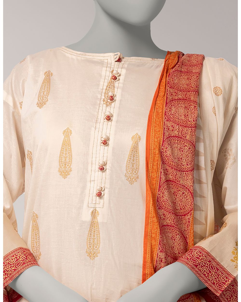 JLAWN-S-26-1091/S GOLD JAMDANI-03
